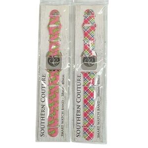Southern Couture Smartwatch Bands - Pink and Plaid